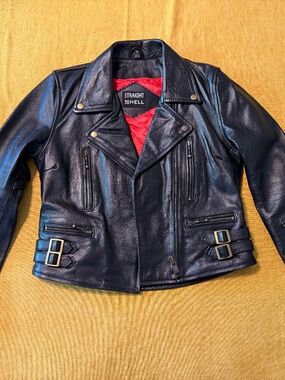 Straight to Hell Women’s Defector black leather moto jacket